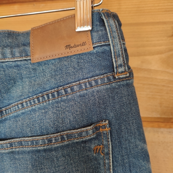 Madewell 💜 High Rise Slim Boyfriend Jeans Boyjean Paint Spatter Whisker 26 X30" - Picture 5 of 12